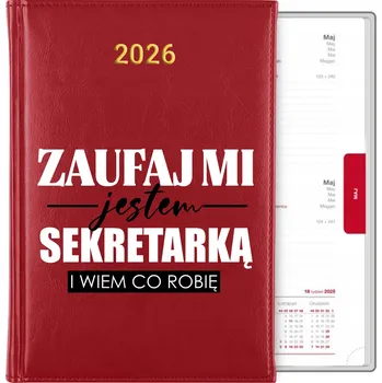 Kalendář Knižní kalendář 2026 A5 červený
