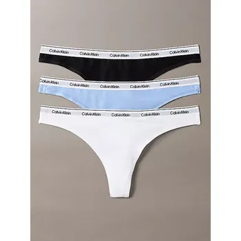 Kalhotky QD5209/31T - dámská tanga Calvin Klein 3 pack, L, 31T