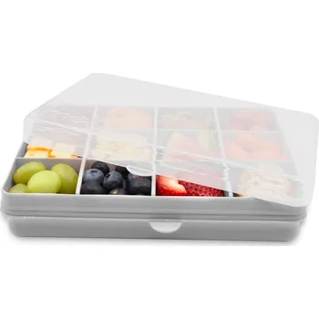 Svačinový box Snackle Box krabička na svačinu 1368 ml - šedá