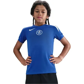 Chlapecká bunda Nike Chelsea Strike Top 2025 2026 Juniors Blue/Silver 7-8 let