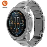 Titanový řemínek FIXED Titanium Strap pro Garmin QuickFit 22mm, přírodní titan
