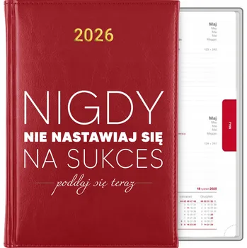 Kalendář Knižní kalendář 2026 A5 červený