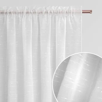 Záclona Elegantní záclona s jemným leskem na řasící pásku 140 x 250 cm