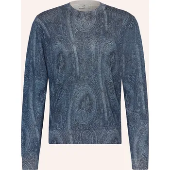 Pánský svetr Etro Pánské Tričko S Dlouhým Rukávem S Hedvábím A Kašmírem,...