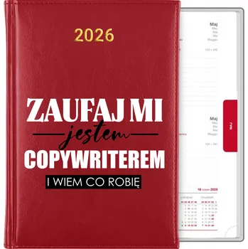 Kalendář Knižní kalendář 2026 A5 červený