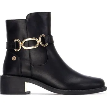 Dámské kozačky Nízké kozačky se zlatou sponou Xti® černá 41