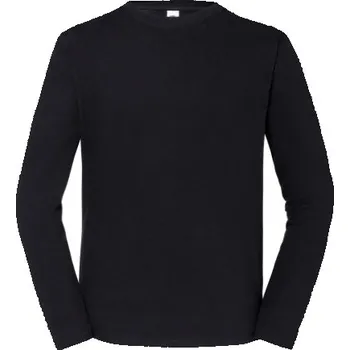 Pánské tričko Fruties Pánské tričko s dlouhým rukávem Elperico černá 4XL