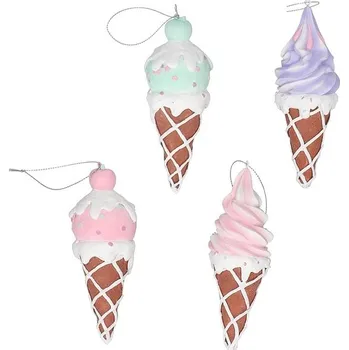 Vánoční dekorace TIM STOR Ozdoba kornoutek zmrzliny