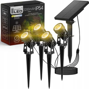 Venkovní osvětlení Solární lampa zapichovací Smartled černá 24 cm 1 ks