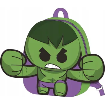 Dětský batoh HULK MALÝ PLYŠOVÝ BATOH do školky PLYŠOVÁ HRAČKA 22 cm