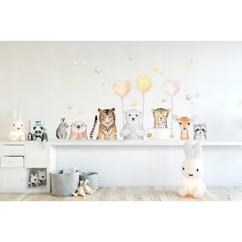 Samolepící dekorace Nálepky na zeď zvířátka XL