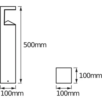 LED osvětlení cesty OSRAM ENDURA STYLE PYRAMID, nerezová ocel, IP44 LED 9 W celkem - Doprava zdarma