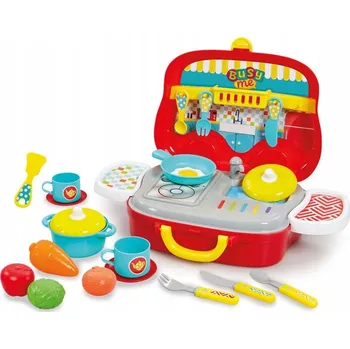 Obraz Kuchařka v kufříku Busy Me červená plastová 25x20 cm