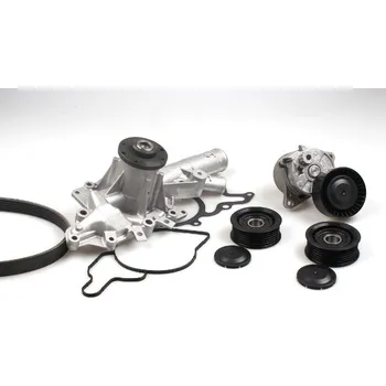 Vodní pumpa + klínový žebrový řemen HEPU (PK01390)