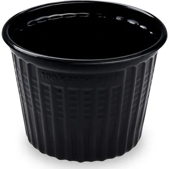 Jednorázové nádobí Miska (PP) Reware Snack vratná černá O115mm 520ml [25 ks]