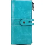 Contacts® dlouhá kožená peněženka Gentile Modrá