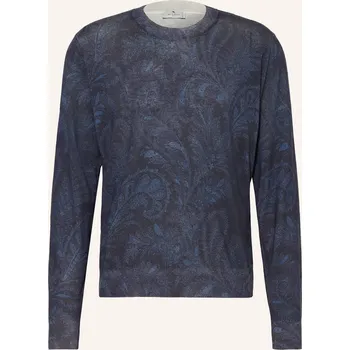Pánský svetr Etro Pánský Svetr S Hedvábím A Kašmírem, tmavě modrá /...