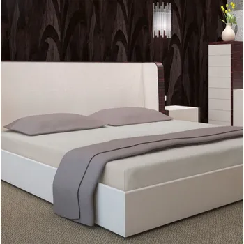 Prostěradlo Světle šedé napínací prostěradlo - bavlněný satén Šírka: 180 cm | Dĺžka: 200 cm