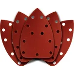 Brusný papír na suchý zip delta 140 x 140 x 80 mm, K240, 5 ks, s otvory 54H015 GRAPHITE