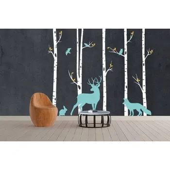 Samolepící dekorace Dekorační nálepky na stěnu lesní zvířata
