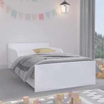 Dětská postel Univerzální dětská postel v klasické bílé barvě 180 x 90 cm