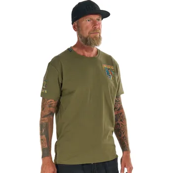 Pánské triko FISHERMAN IV KHAKI / 5XL