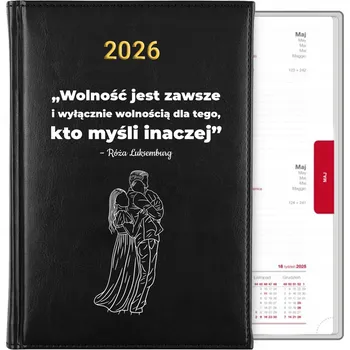 Kalendář Knižkový kalendář 2026 A5 černý