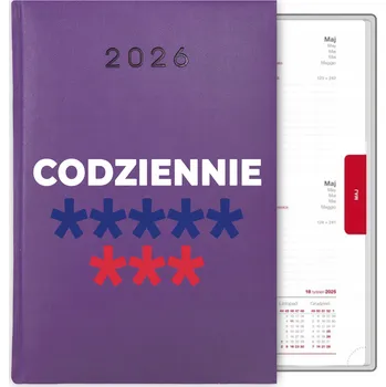 Kalendář Knihový kalendář 2026 A5 fialový