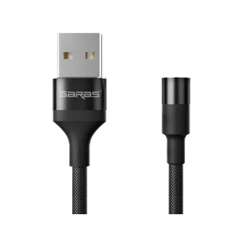 Datový kabel Garas M1 - Magnetický USB kabel - Černý - Bez koncovky - 1 m