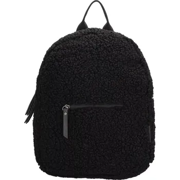 Městský batoh Černý huňatý dětský batoh „Furry“