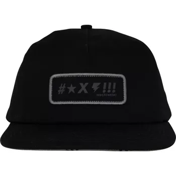 Kšiltovka independent Pánská kšiltovka exclamation snapback unstructured hat black