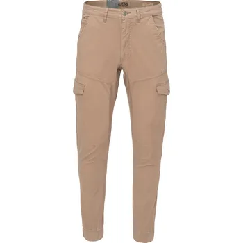 Pánská móda Pánské Kalhoty GUESS NEW KOMBAT M4RB17WFYSA-G1EC – Hnědá 36/L31