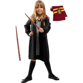 Funiglobal - Kostým Hermiona Grangerová s doplňky pro dívky - 5-6 years
