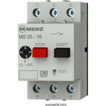 Příslušenství k čerpadlu MERZ Schaltgeräte GmbH Motorový spouštěč (jistič) MS25 2,5 – 4,0 A