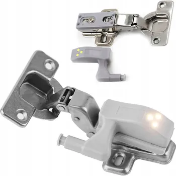 Noční světlo LED světlo na pant do skříněk a šatních skříní, 3 LED diody, automatické