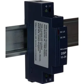 spínaný zdroj TDK-Lambda Spínaný Napájecí zdroj na lištu DIN, počet výstupů: 1, výstup: 24V dc, 420mA, vstupní: 90 → 264 V ac