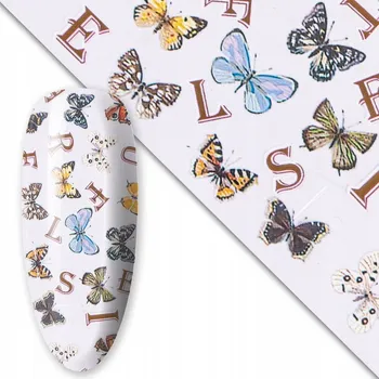 Fólie na zdobení nehtů - jarní motiv MOTÝL 10