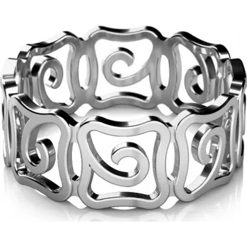 Prsten Couple, Netradiční prsten Mystic z bílého zlata, vel. 57, prům. 18.1 mm, 585-68-1-0529.1B00.0.57.000