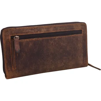 Mercucio Kožená etue taška tmavěhnědá 3511590