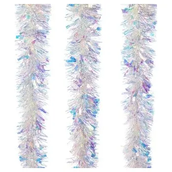 Vánoční dekorace Řetěz s duhovým efektem, dlouhý 2 m, set 3 ks