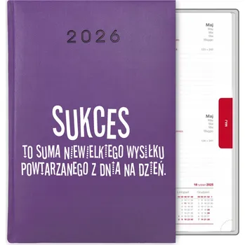 Kalendář Knihový kalendář 2026 A5 fialový