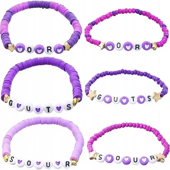 Náramek Náramek pro dívky, 6 kusů, náramky přátelství, bižuterie