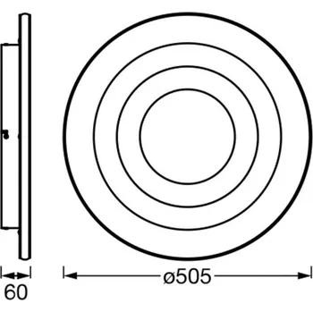 OSRAM LED stropní svítidlo ORBIS SPIRAL LOOP 51 cm bílé Sidelight bílá LED 42 W celkem - Doprava zdarma