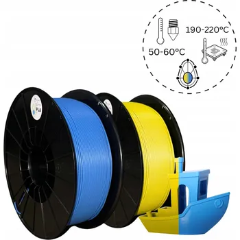 Filament Filament Nanocaddo PLA 2kg Dvojbalení Modrý Žlutý