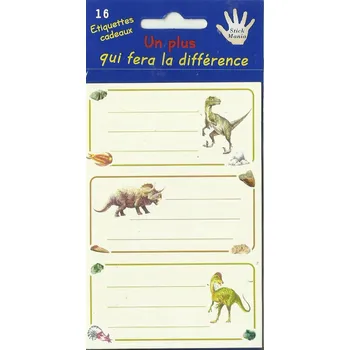 samolepka Samolepky na hračka dinosaurus , sada samolepek, samolepky Henry 12 ks