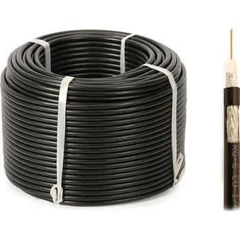 elektrický kabel 1m Anténní kabel RG-6 s gelovou izolací, venkovní, 113 CU měď, na metry (1m)