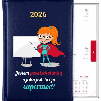 Kalendář Knižní kalendář 2026 A5 modrý