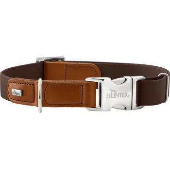 Obojek pro psa HUNTER WOLMAR Alu-Strong obojek - čokoláda/koňak M Hunter