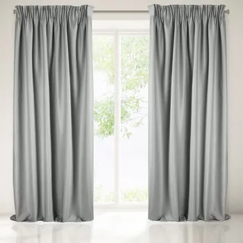 Závěs Vysoce kvalitní šedý zatemňovací závěs s jemnou texturou látky Délka: 270 cm