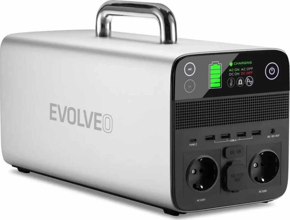 Evolveo PowerCharge 1000, nabíjecí stanice, 1036,8 Wh + DOPRAVA ZDARMA